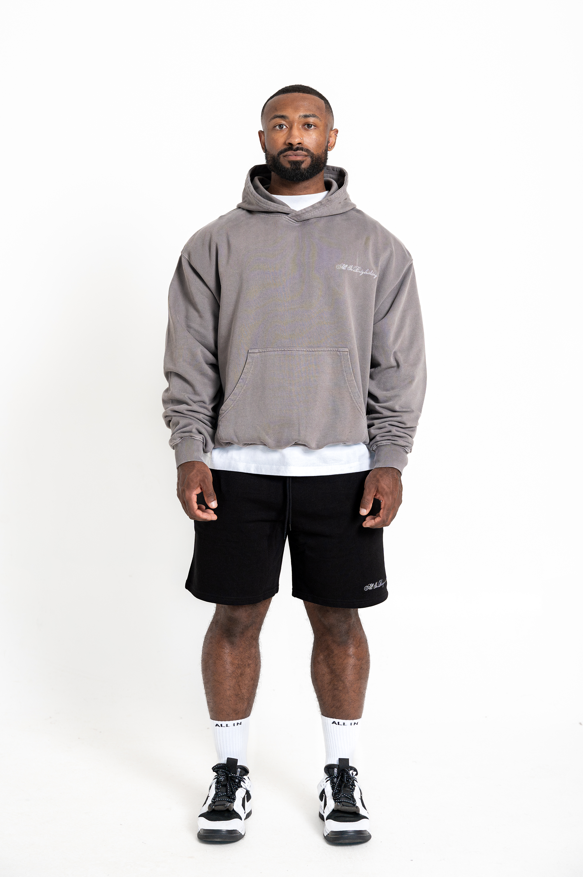 All In Essentials Pullover Hoodie Pigment Dye Grey